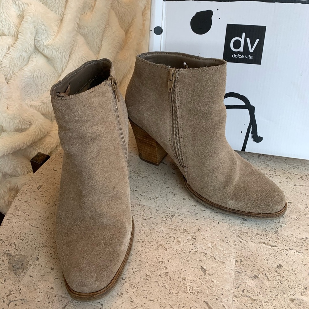 Dolce Vita Tan Suede Bootie